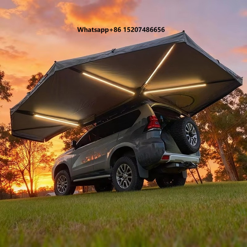 Outdoor Adventure Degree - Auto-Dachzelt mit 270-Grad-Ausziehbarem Dachträger und Markise