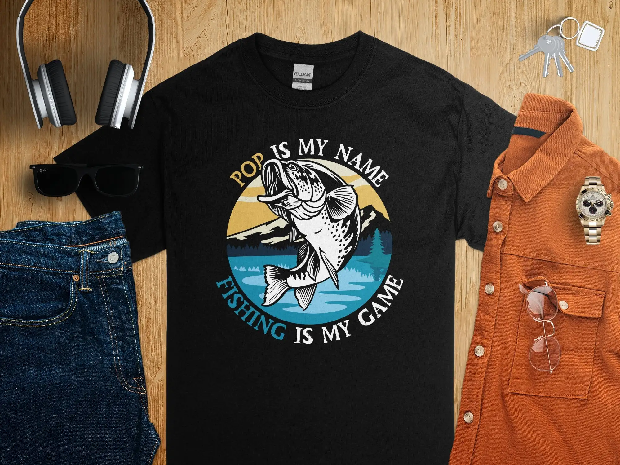 Outdoor Adventure Names - Angel-Enthusiasten-T-Shirt Pop is My Name Game