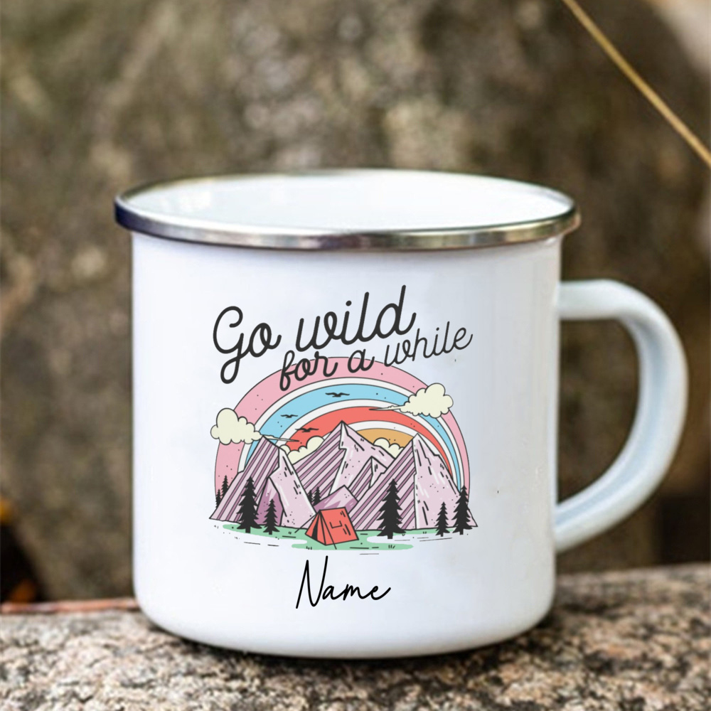 Personalisierte Emaille-Tassen – Outdoor Adventure Names Bewertung und Preis