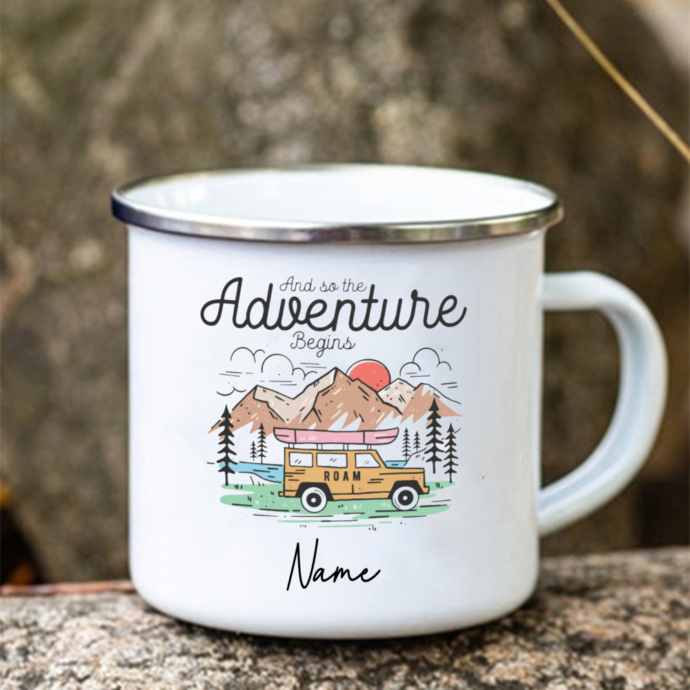 Personalisierte Emaille-Tassen – Outdoor Adventure Names Bewertung und Preis